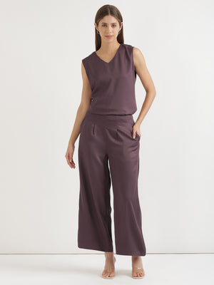 Brinjal Viscose Coord Set
