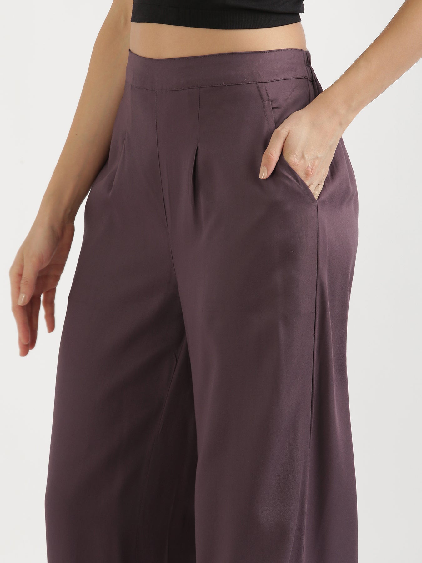 Brinjal Viscose Coord Set