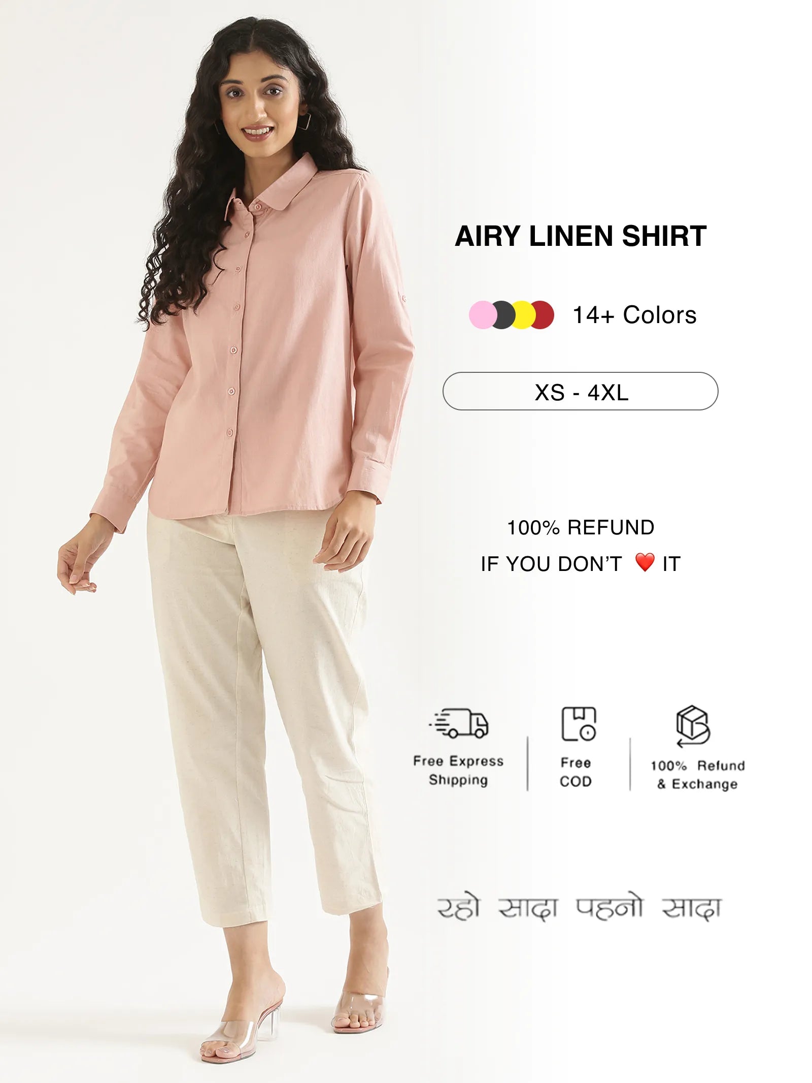 Women Airy Linen Shirts