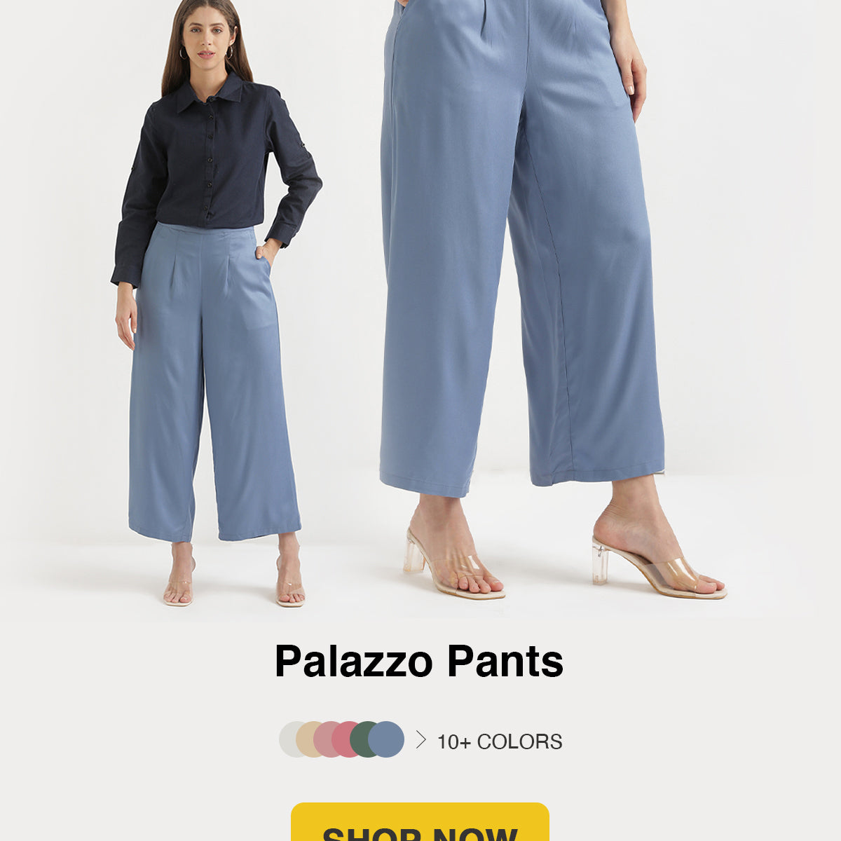 Black Palazzo Pants For Women  Shop online from सादा /SAADAA
