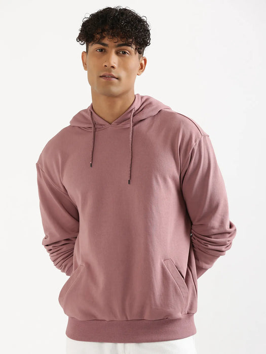 Unisex Rose Taupe Pullover Fleece Hoodie