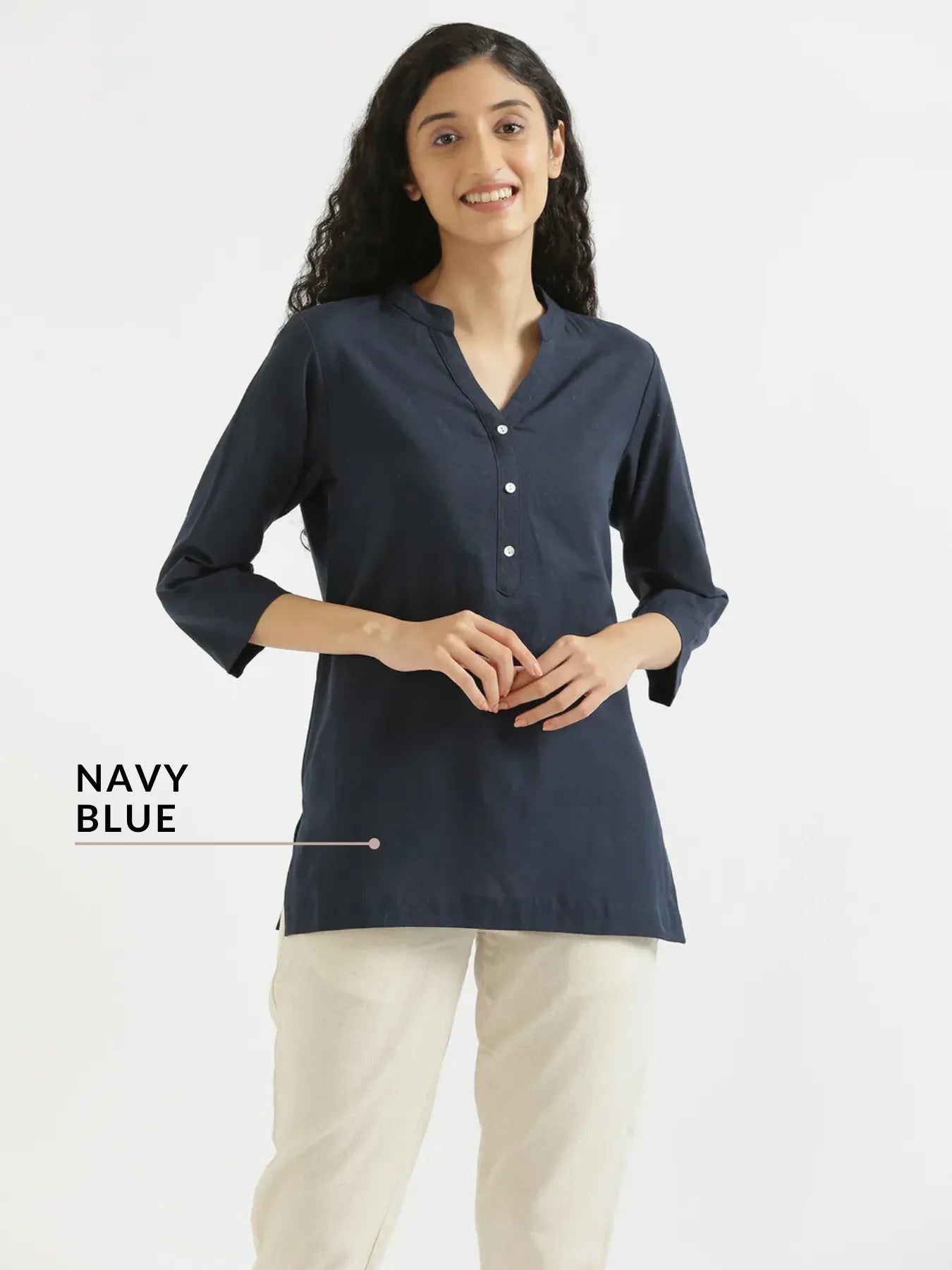 Pick Any 2 Women Airy Linen Short Kurta