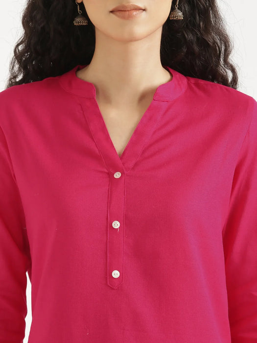 Pick Any 3 Women Airy Linen Short Kurtas