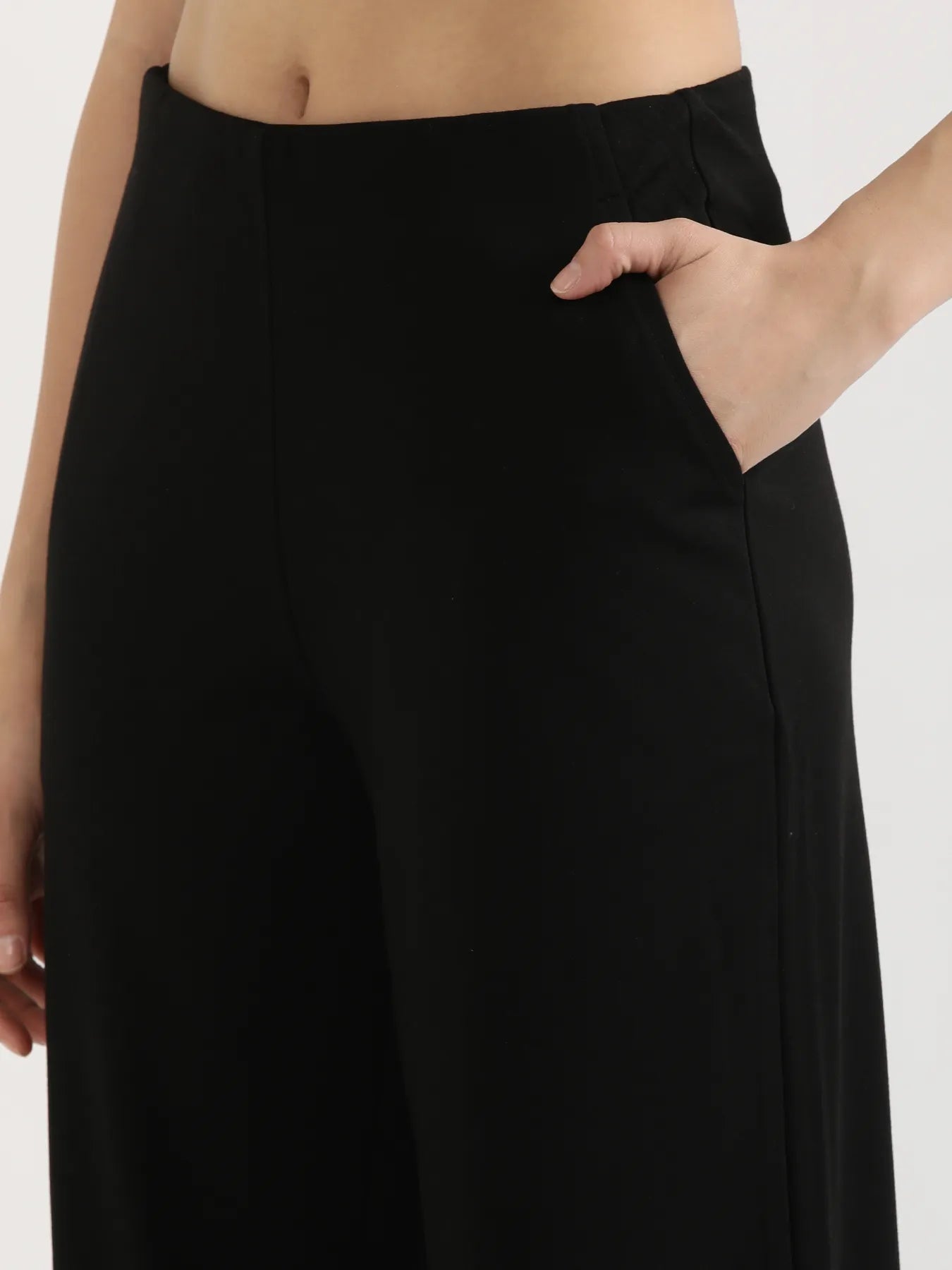 Women Black Wide Leg Pants