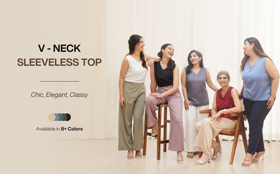 V-NECK SLEEVELESS TOP banner mobile