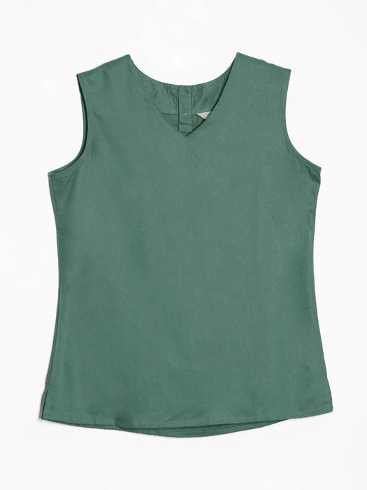 Women Jade V-Neck Sleeveless Top