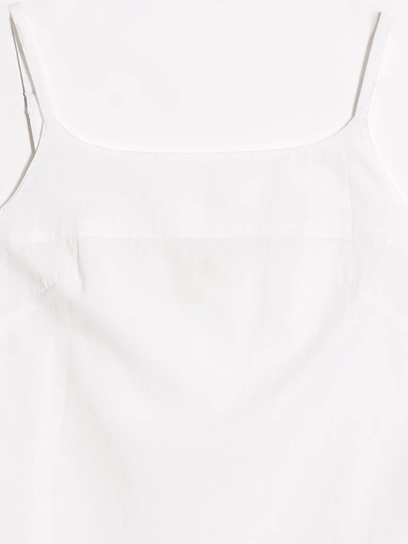 Women White Cotton Camisole Top