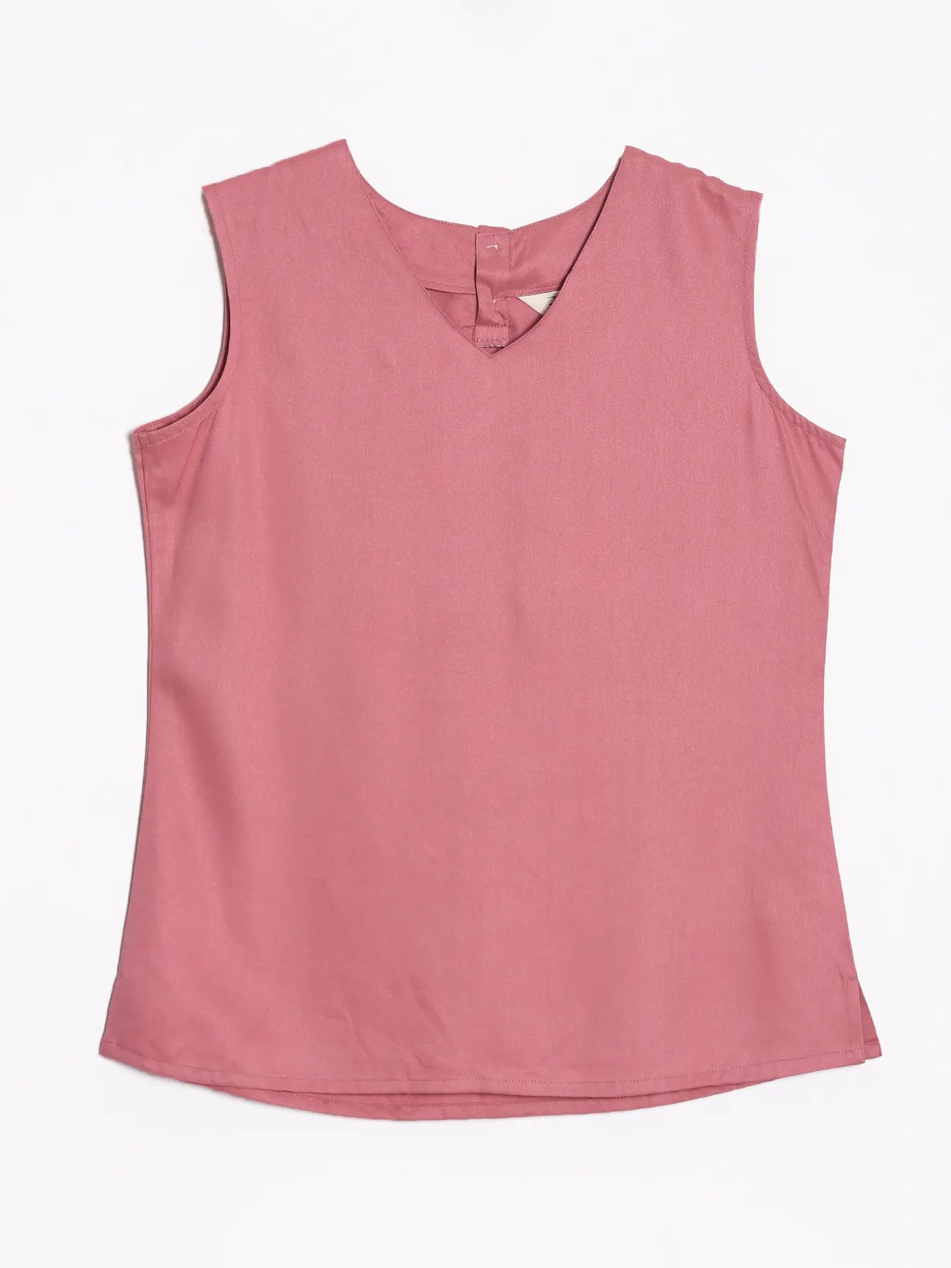 Women Rose V-Neck Sleeveless Top