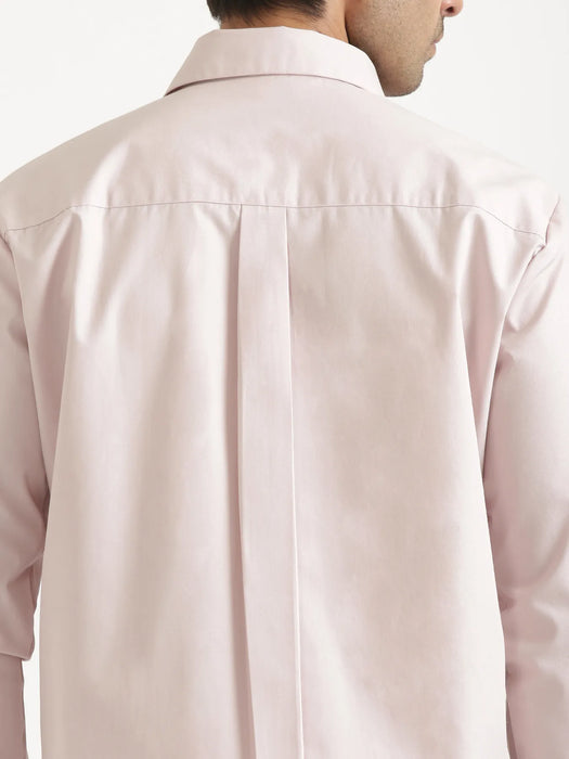 Men Mauve Pink Better Cotton Full Sleeve Shirt