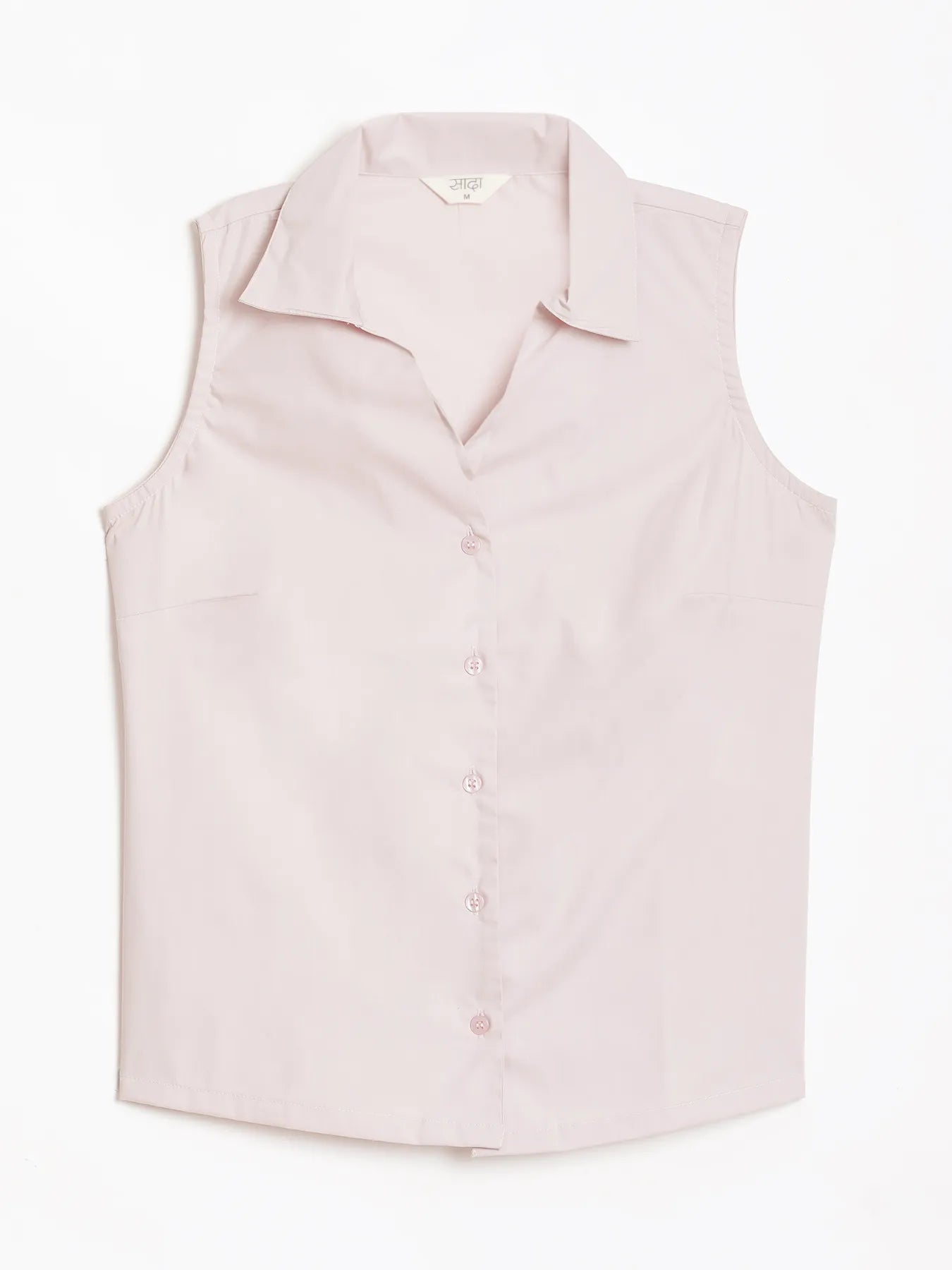 Women Mauve Pink Better Cotton Sleeveless Shirt