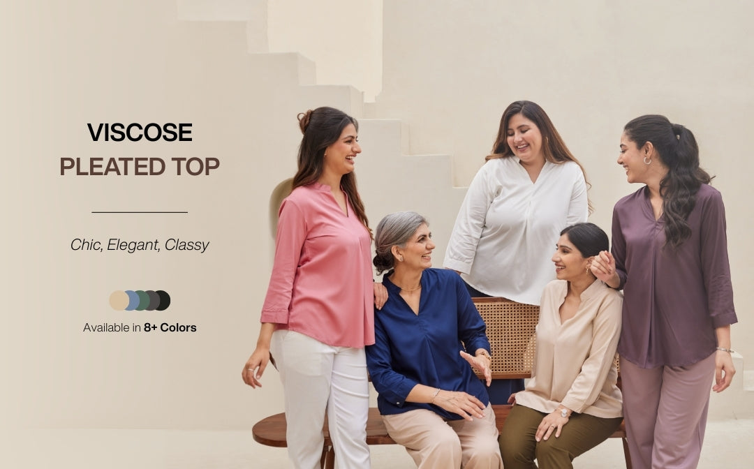 VISCOSE PLEATED TOP banner mobile