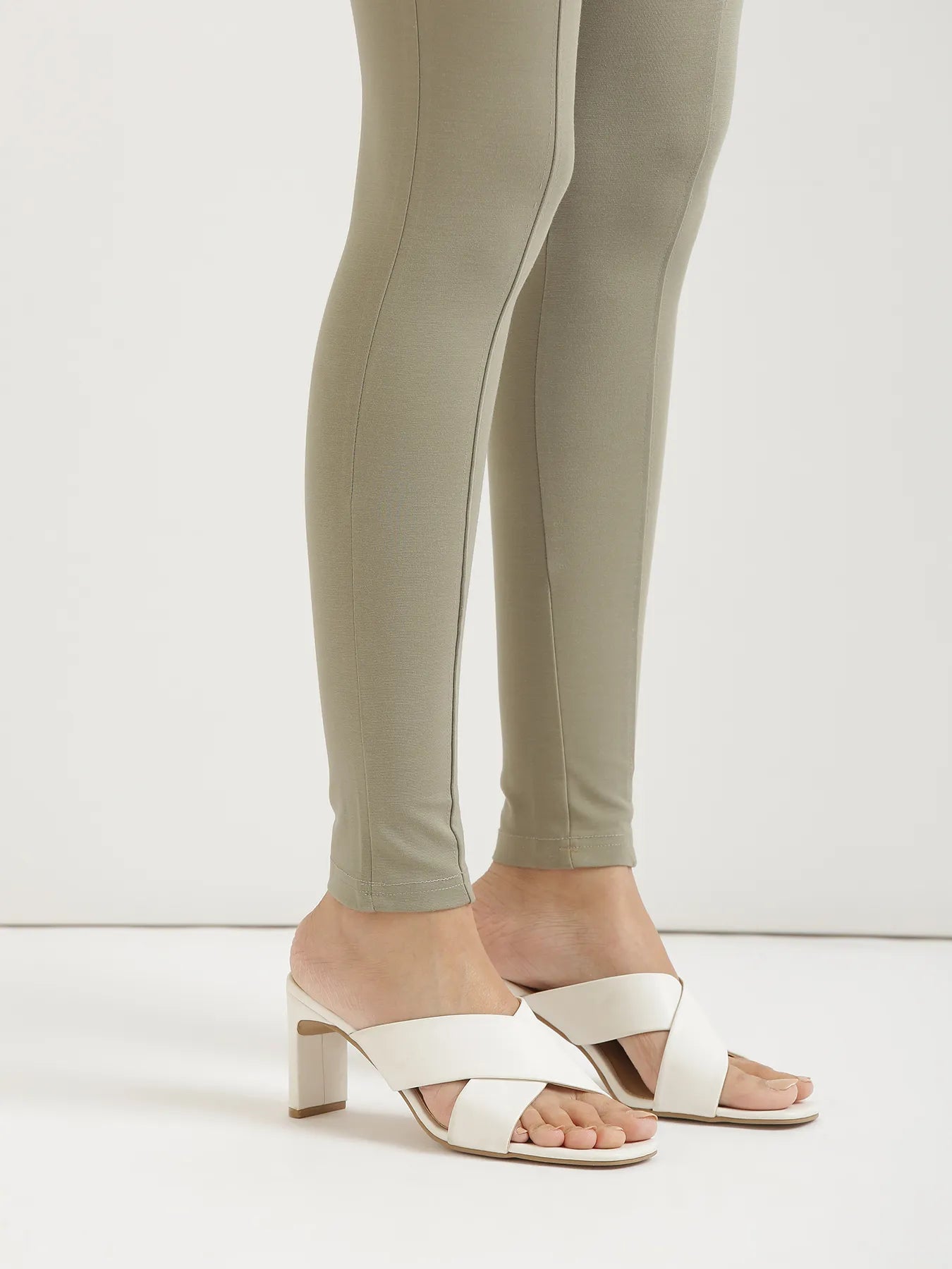 Women Mint Green 4-Way Stretchable Pants
