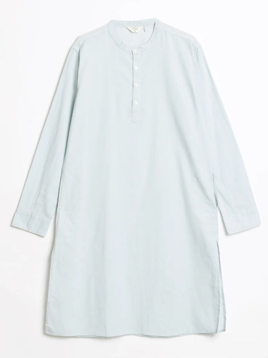 Men Sky Blue Airy Linen Long Kurta