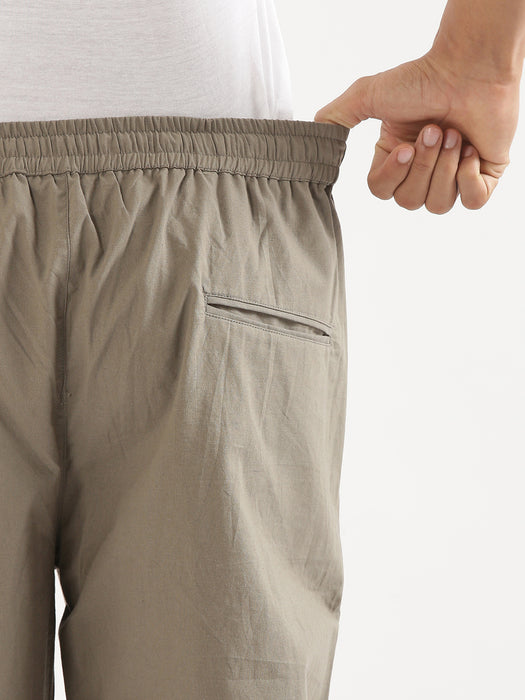 Men Grey Cotton Pant