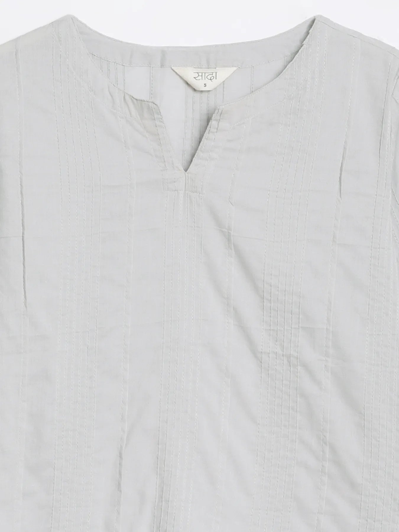 Women Grey Everyday Cotton Top