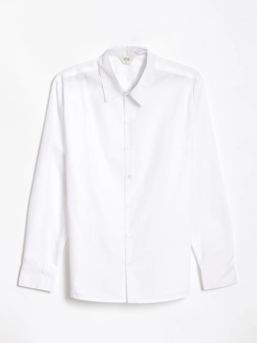 Men White Better Cotton Full Sleeve Shirt