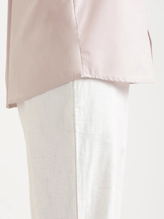 Men Mauve Pink Better Cotton Full Sleeve Shirt