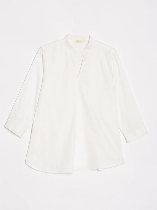 Women White Viscose Pleated Top