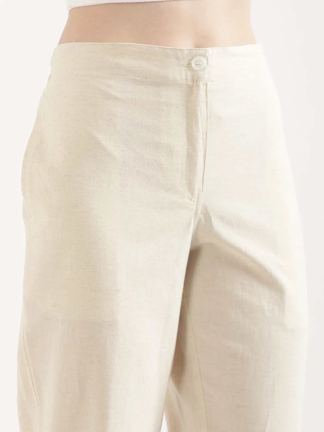 Ecru Airy Linen Co-ord Set