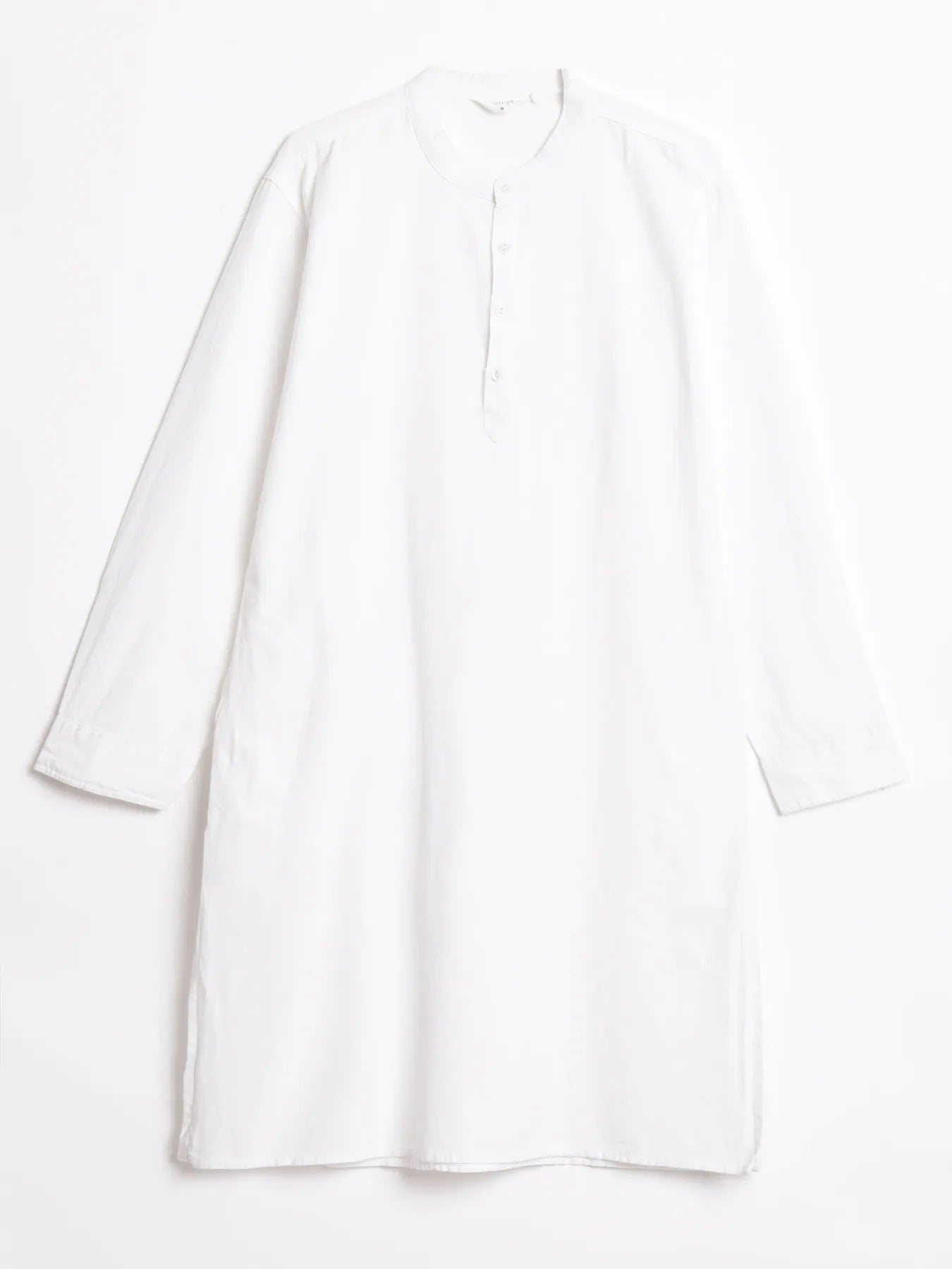 Men White Airy Linen Long Kurta