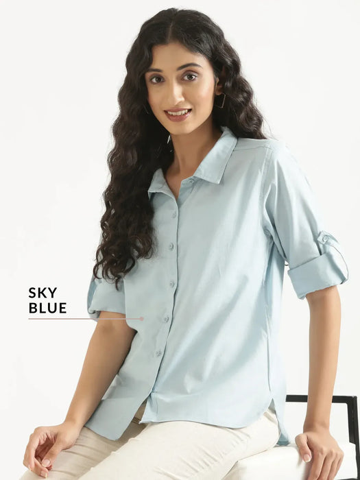 Pick Any 2 Women Airy-Linen Shirt