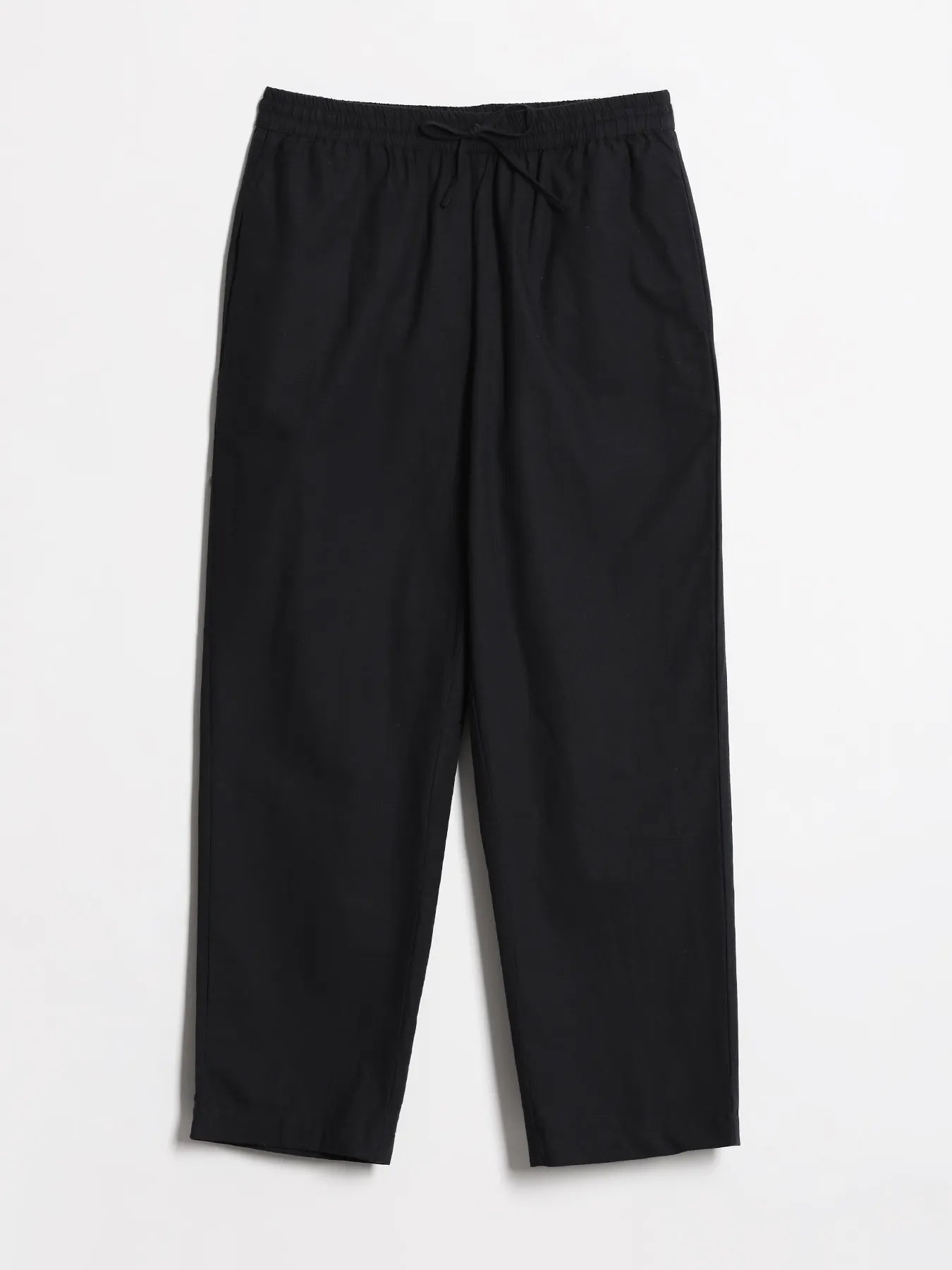 Women Black Cotton Straight Pant
