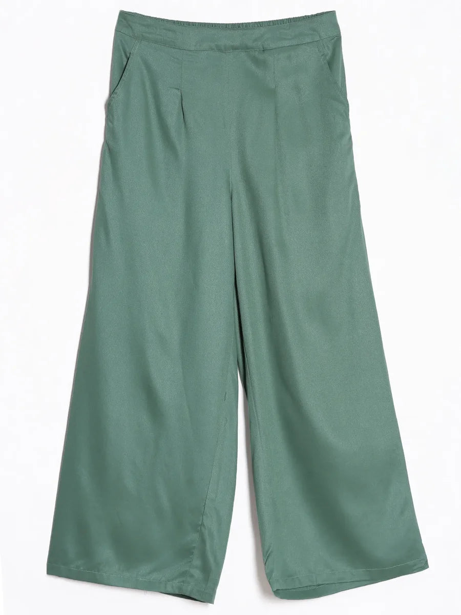Women Jade Viscose Palazzo Pant