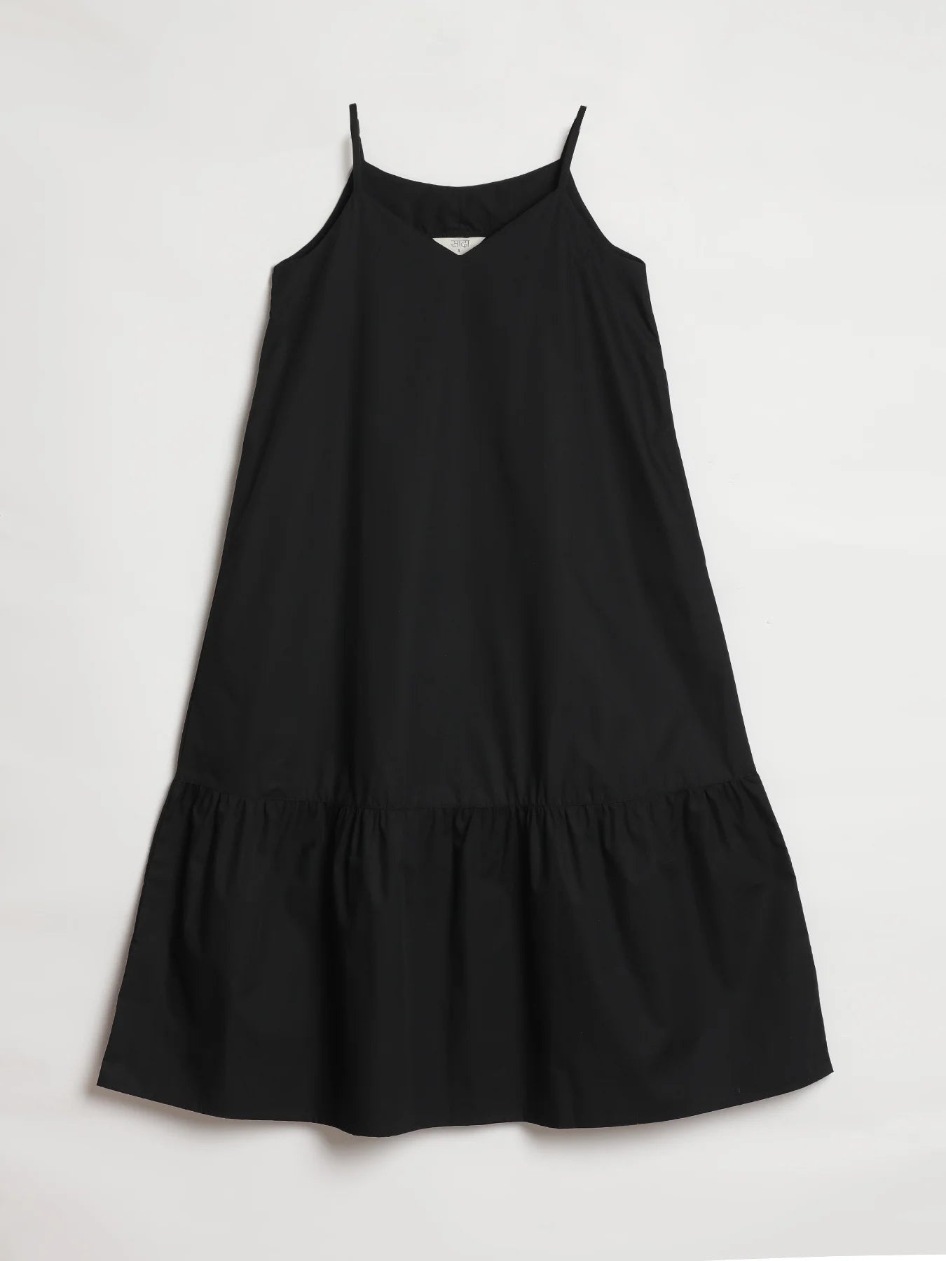 Women Black Better Cotton Tier Dress