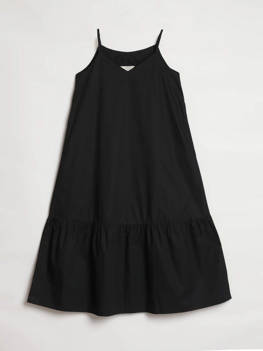 Women Black Better Cotton Tier Dress
