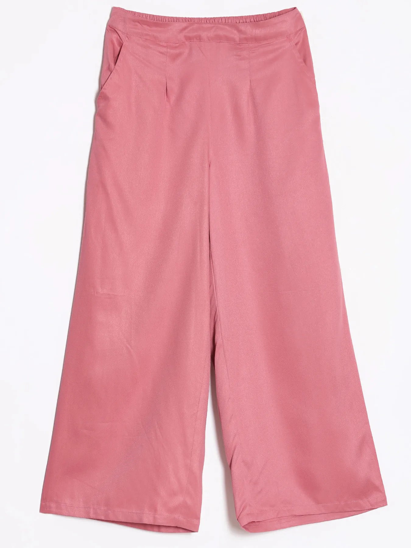 Women Rose Viscose Palazzo Pant