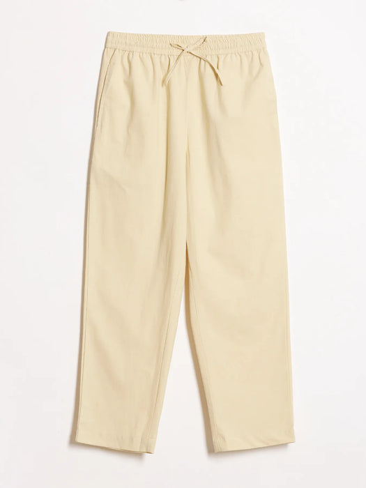 Women Beige Cotton Straight Pant