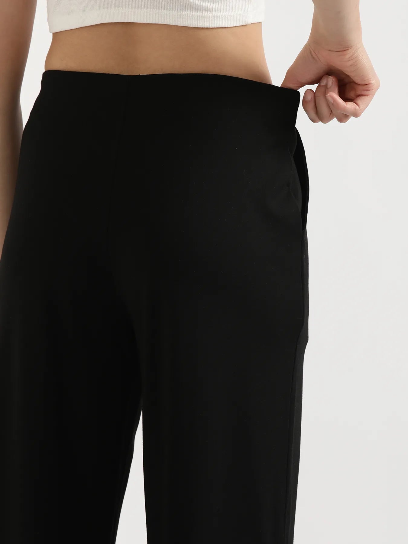 Women Black Wide Leg Pants