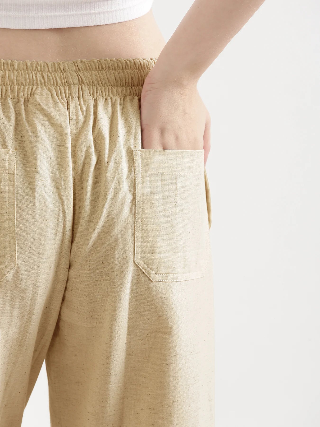 Women Fawn Airy Linen Straight Pants