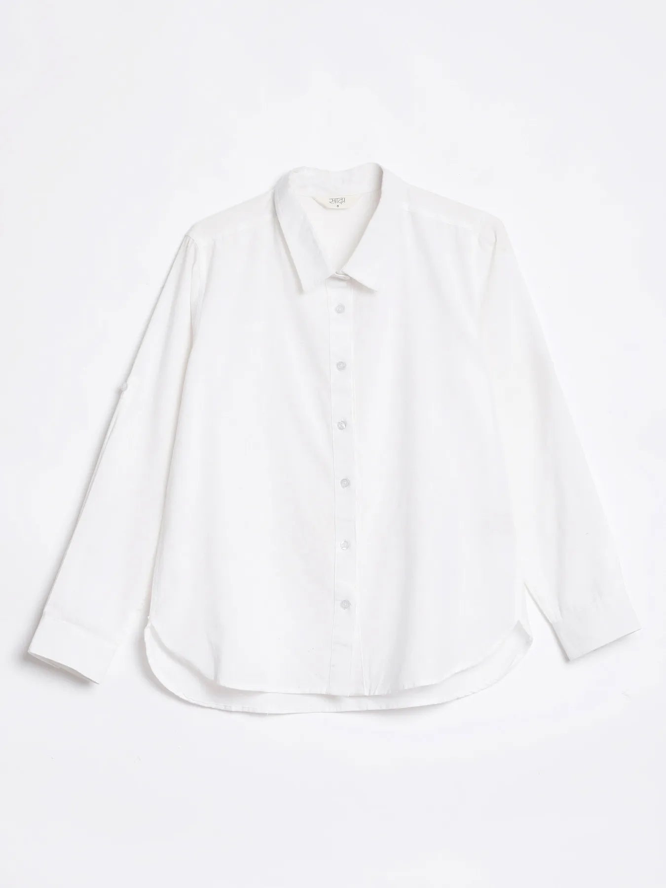 Women White Airy-Linen Shirt