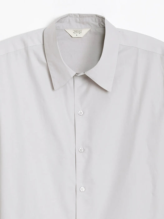 Men Light Grey Better Cotton Full Sleeve Shirt