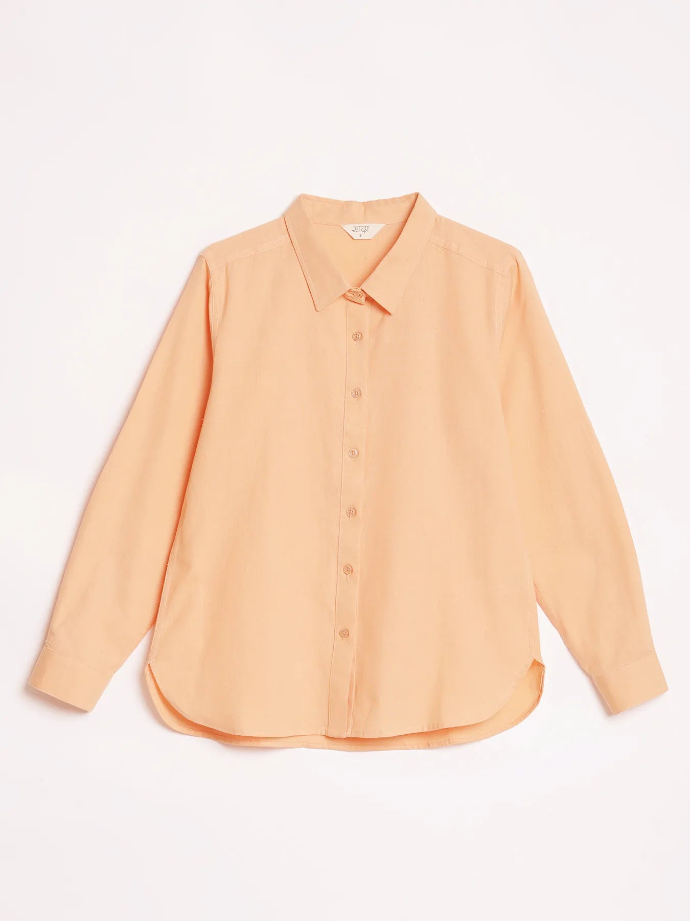 Women Peach Airy-Linen Shirt