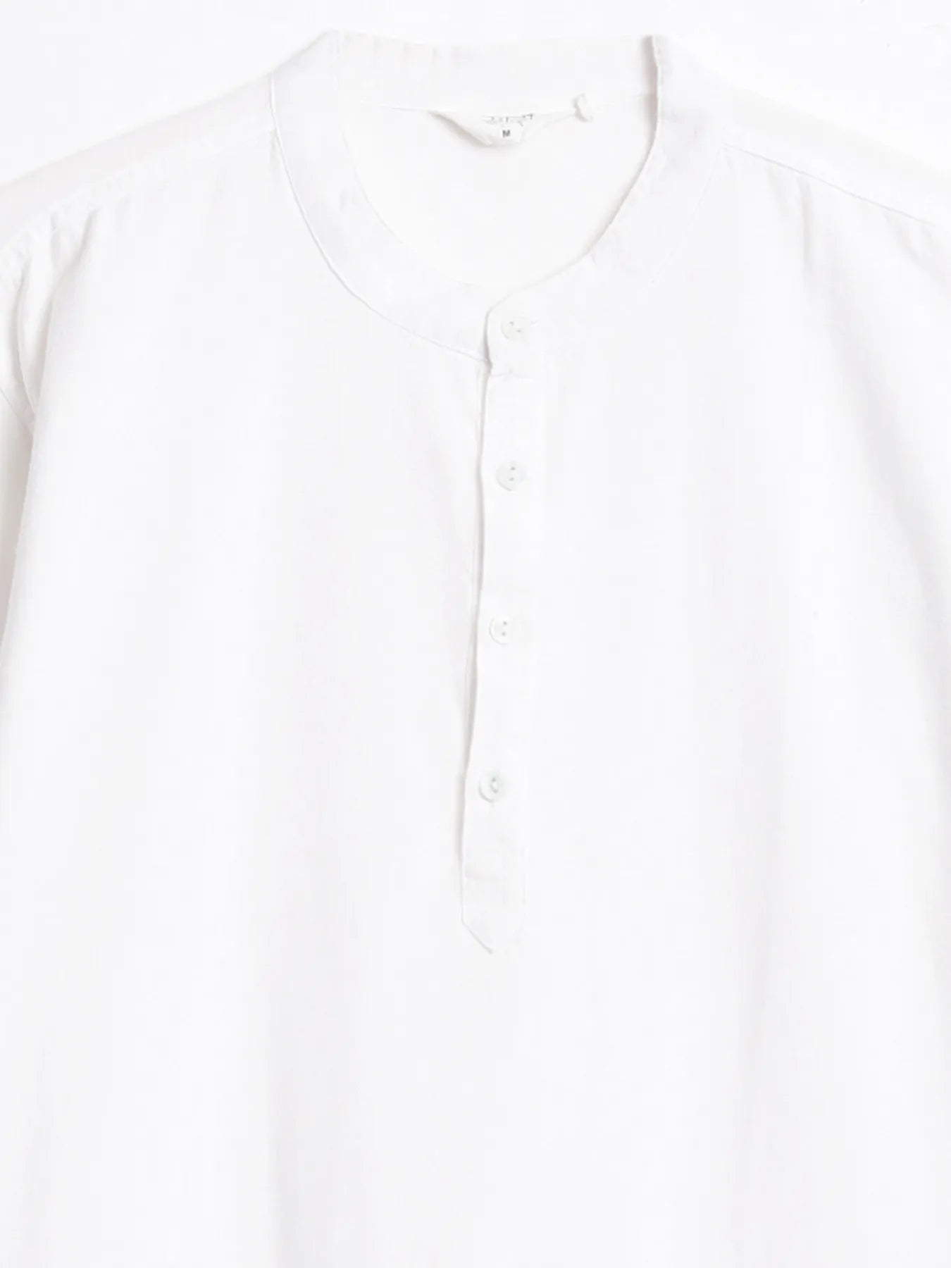Men White Airy Linen Long Kurta