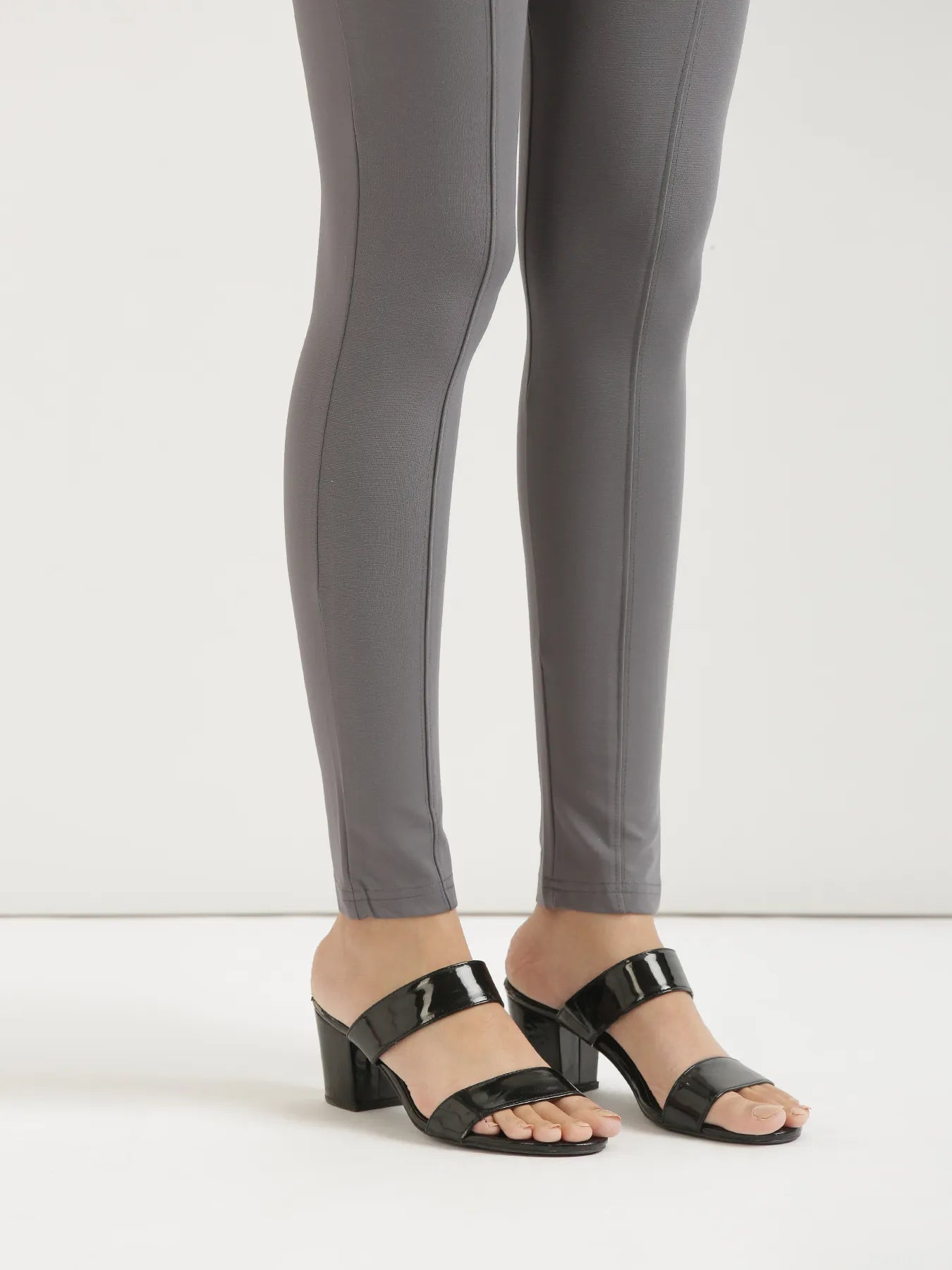 Women Cement Grey 4-Way Stretchable Pants