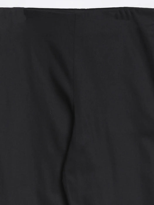 Women Black Straight Fit Formal Pants