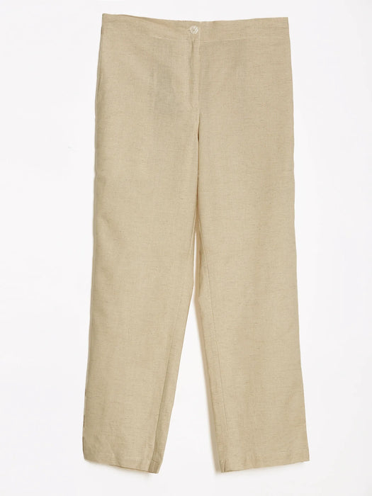 Women Fawn Airy Linen Straight Pants