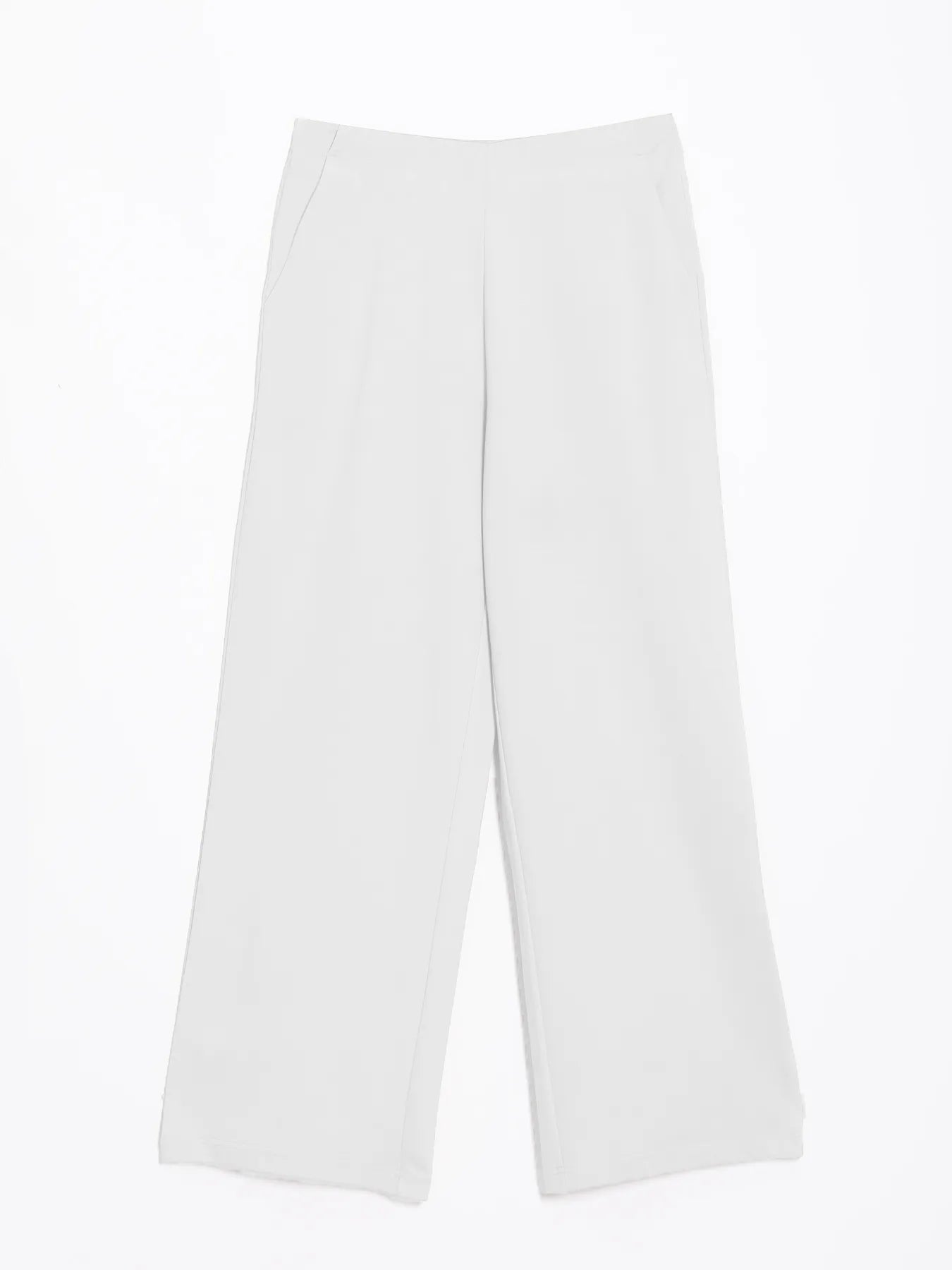 Women White Wide Leg Pants