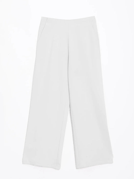 Women White Wide Leg Pants