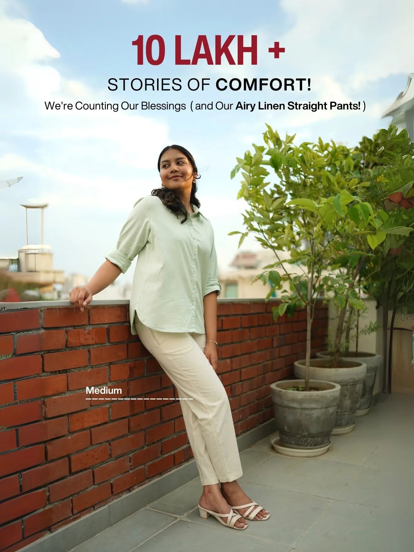 Pick Any 4 Women Airy Linen Straight Pant