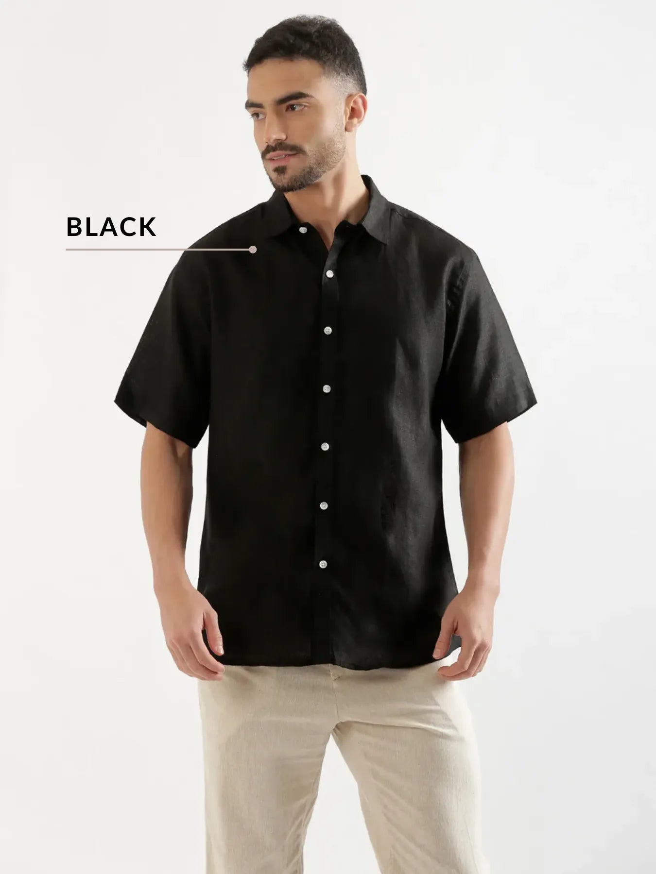 Pick Any 4 Men 100% Half Sleeve Linen Shirts