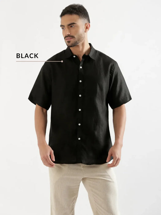 Pick Any 4 Men 100% Half Sleeve Linen Shirts
