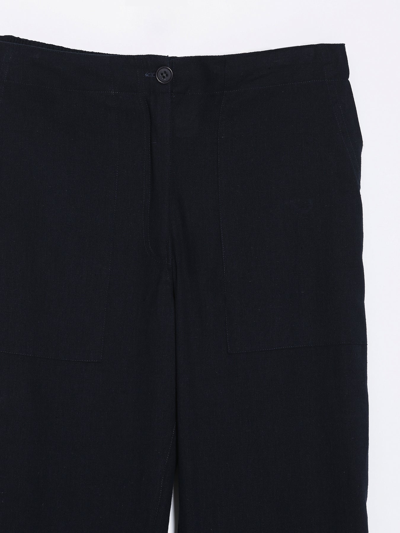 Black Airy Linen Pants