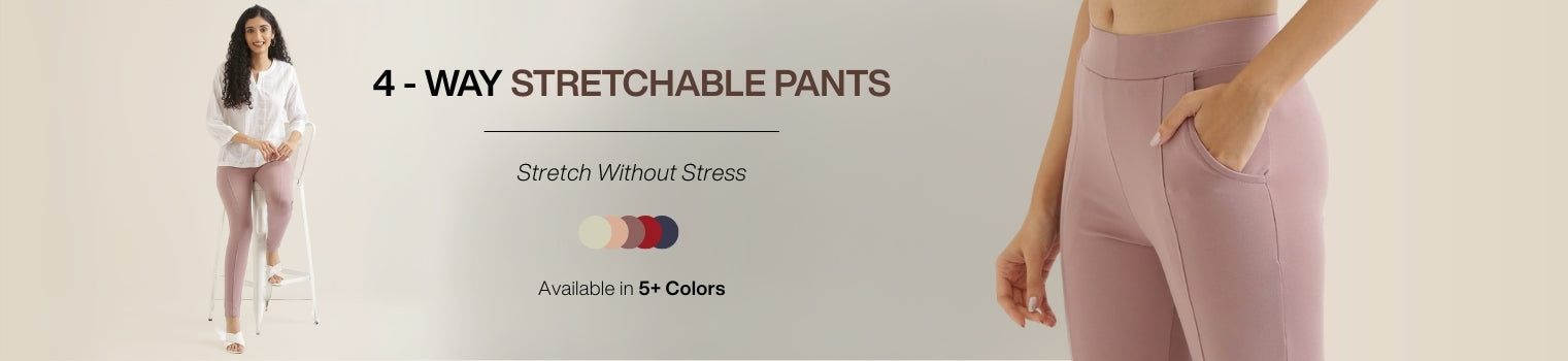 4-WAY STRETCHABLE PANTS banner desktop