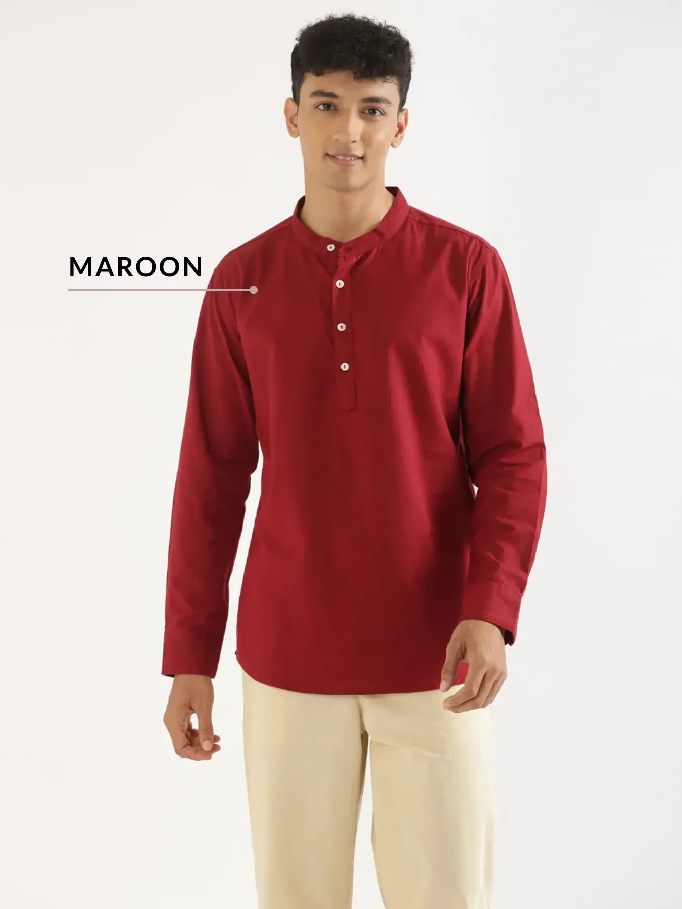 Pick Any 2 Men Airy Linen Short Kurta