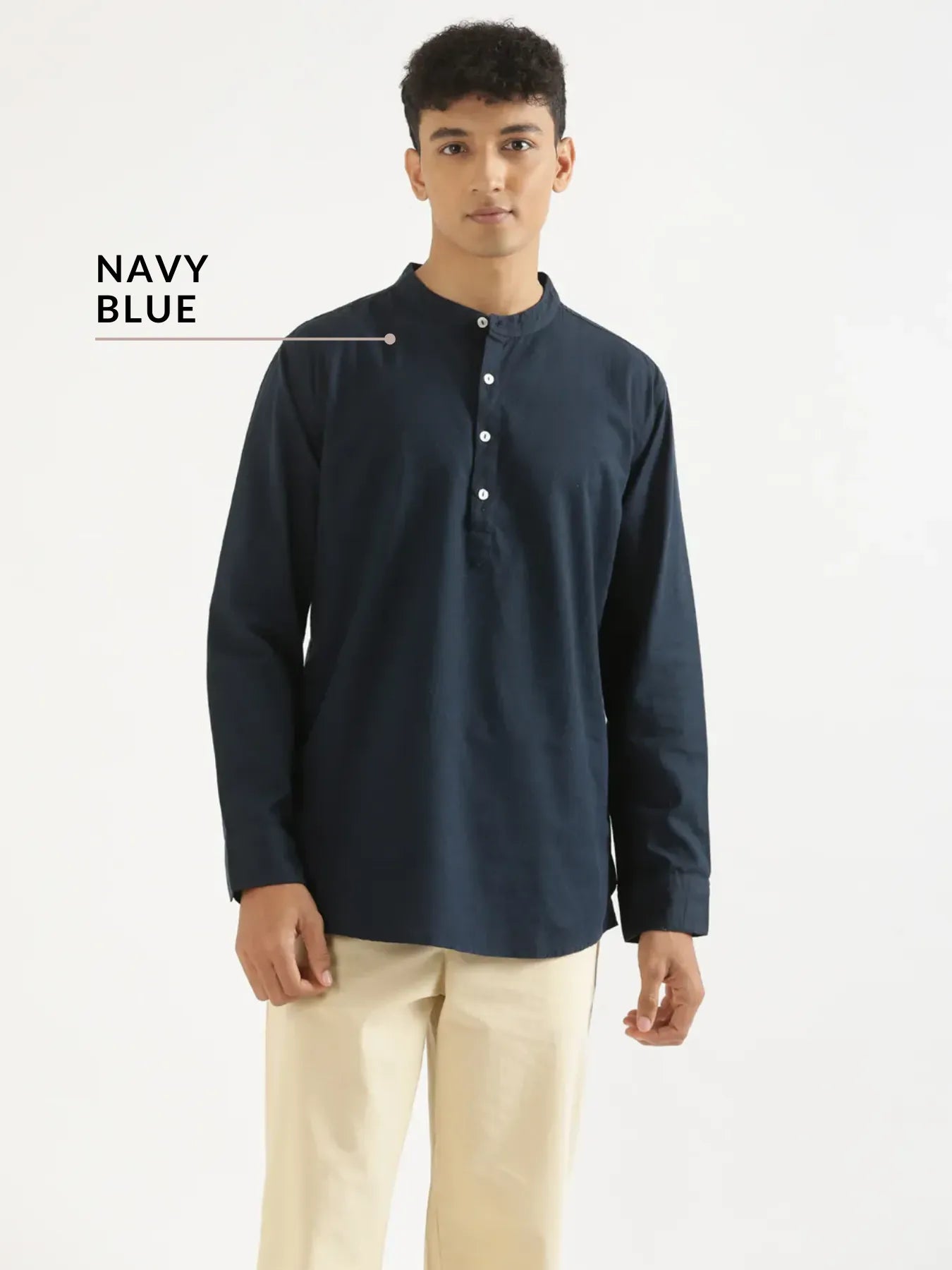 Pick Any 2 Men Airy Linen Short Kurta