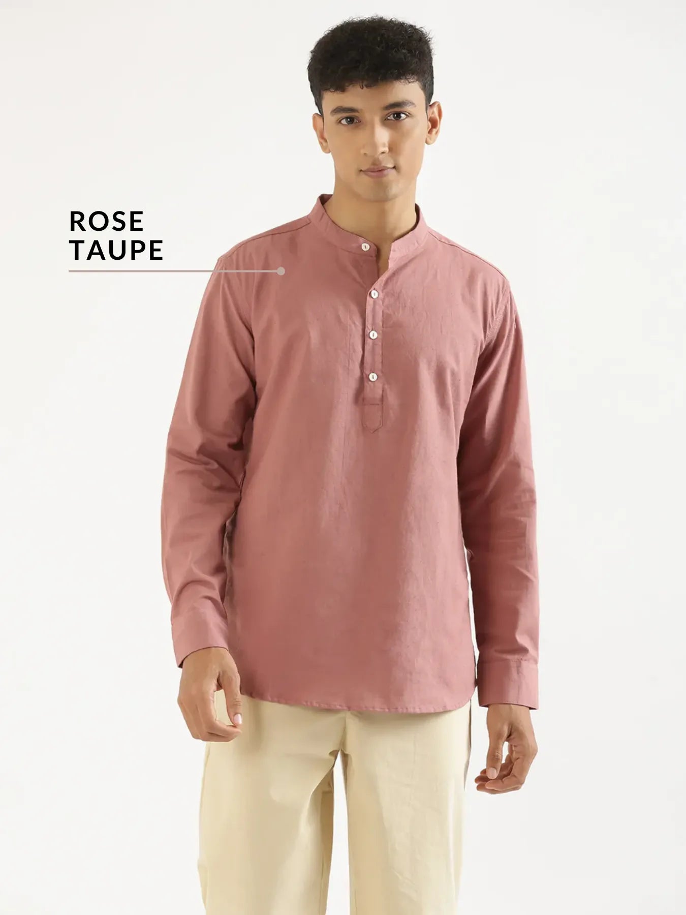 Pick Any 2 Men Airy Linen Short Kurta